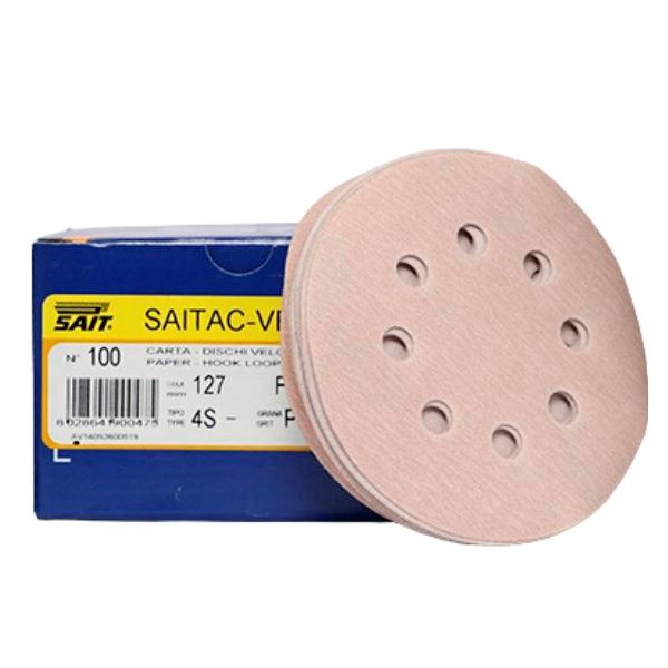 Velcro sliberondeller Ø127mm. - 5 stk.
