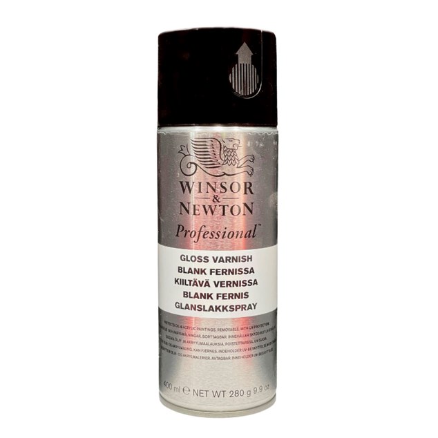 Winsor & Newton klarlak på spray - 400 ml.